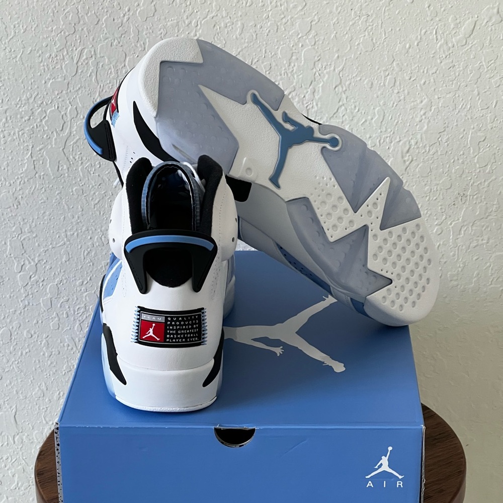 🆕 Retro Jordan 6 University Blue Sz12 - Picture 2 of 4